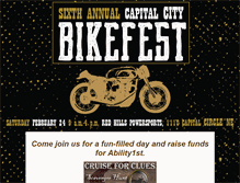 Tablet Screenshot of capitalcitybikefest.org