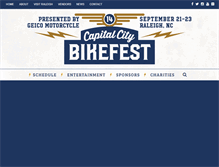 Tablet Screenshot of capitalcitybikefest.com